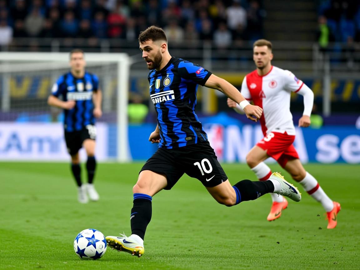 欧冠再获胜利，巴斯托尼助攻建功助国际米兰3-0完胜布拉格斯拉维亚  第2张